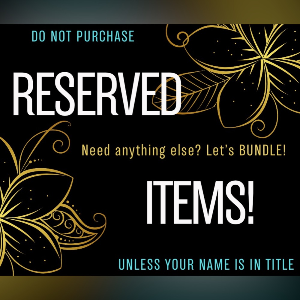 RESERVED Listing